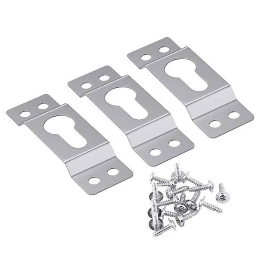 Heavy Duty Metal Hanging Clips Z-Bracket Wall Mount Hangers with Screws for Resin Clocks, Canvas Paintings & Mirror Decor