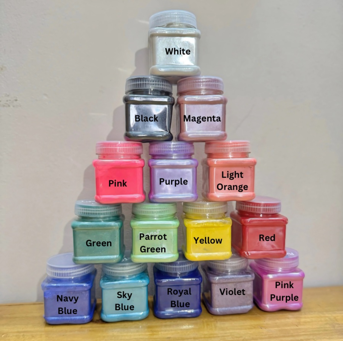 CNMI 50g Mica Powder Pigment for Epoxy Resin (রেজিন কালার) - Vibrant Pearlescent Shimmer for DIY Crafts & Art