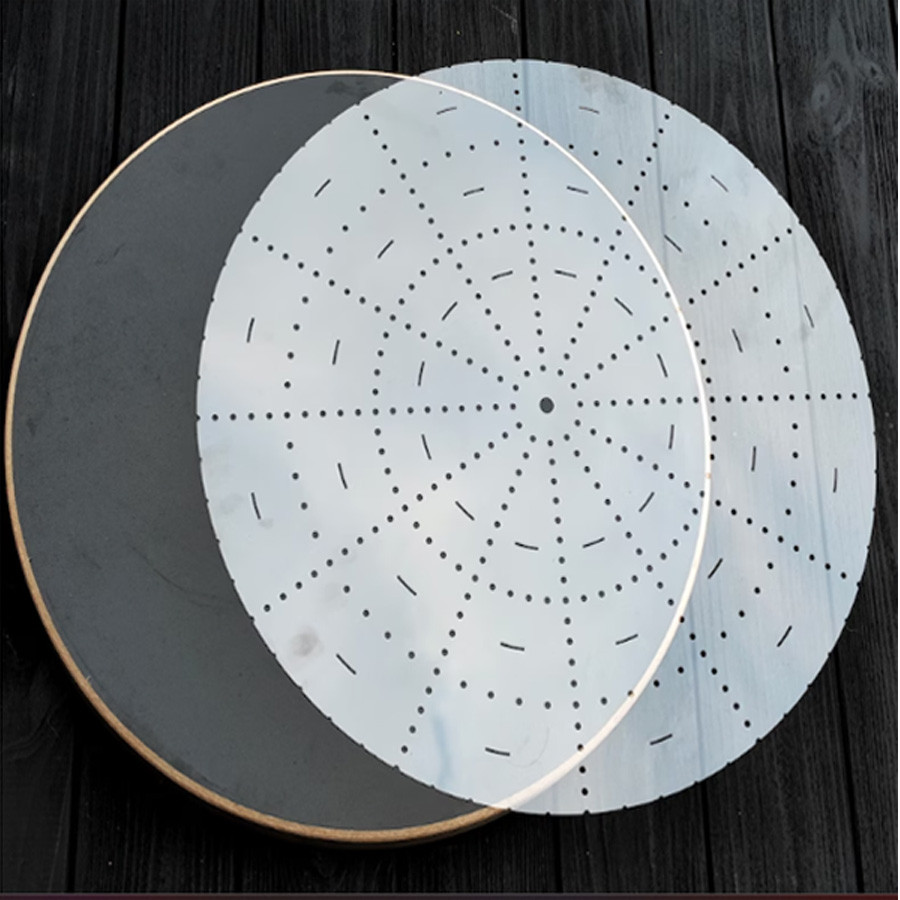 16-Inch Professional Clock Stencil (ঘড়ির স্টেনসিল) – Large Round Layout Guide for Accurate Number Placement on DIY Resin & Wood Clocks