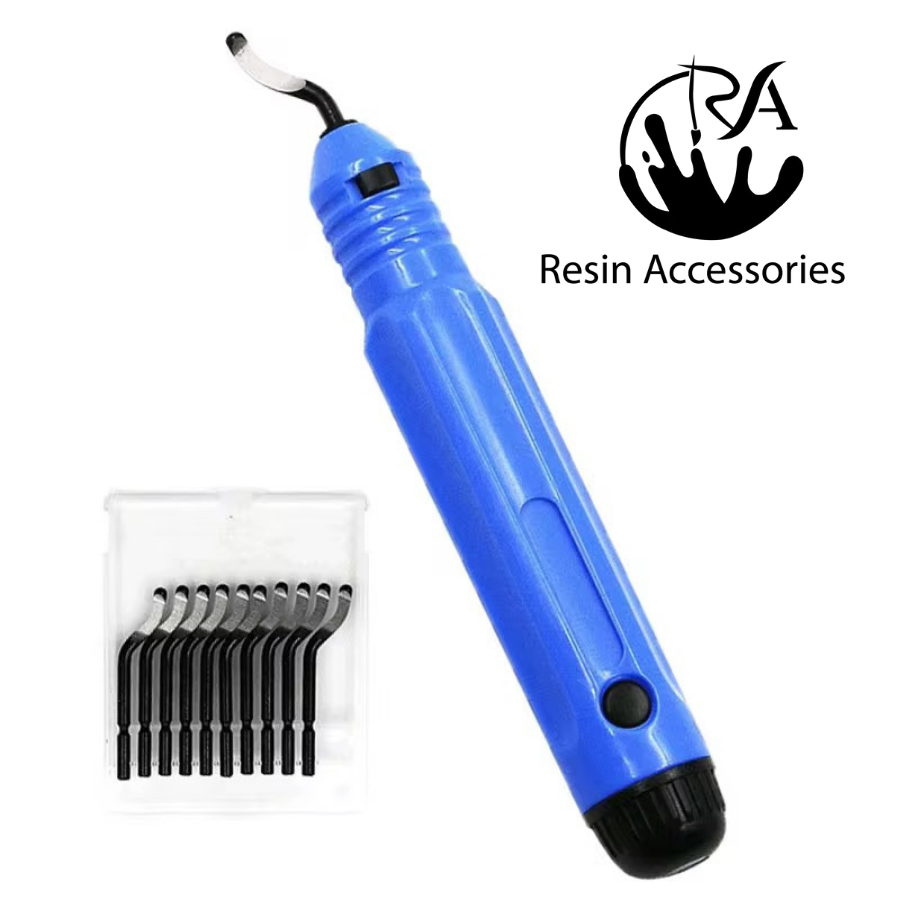 Hand Trimming Knife for Resin Work (রেজিন ট্রিমিং নাইফ) – Professional Deburring Tool with 10 Spare Blades for Smoothing Resin Art Edges